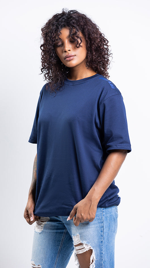 FITU Infill Oversize tee - Navy Blue - UNISEX