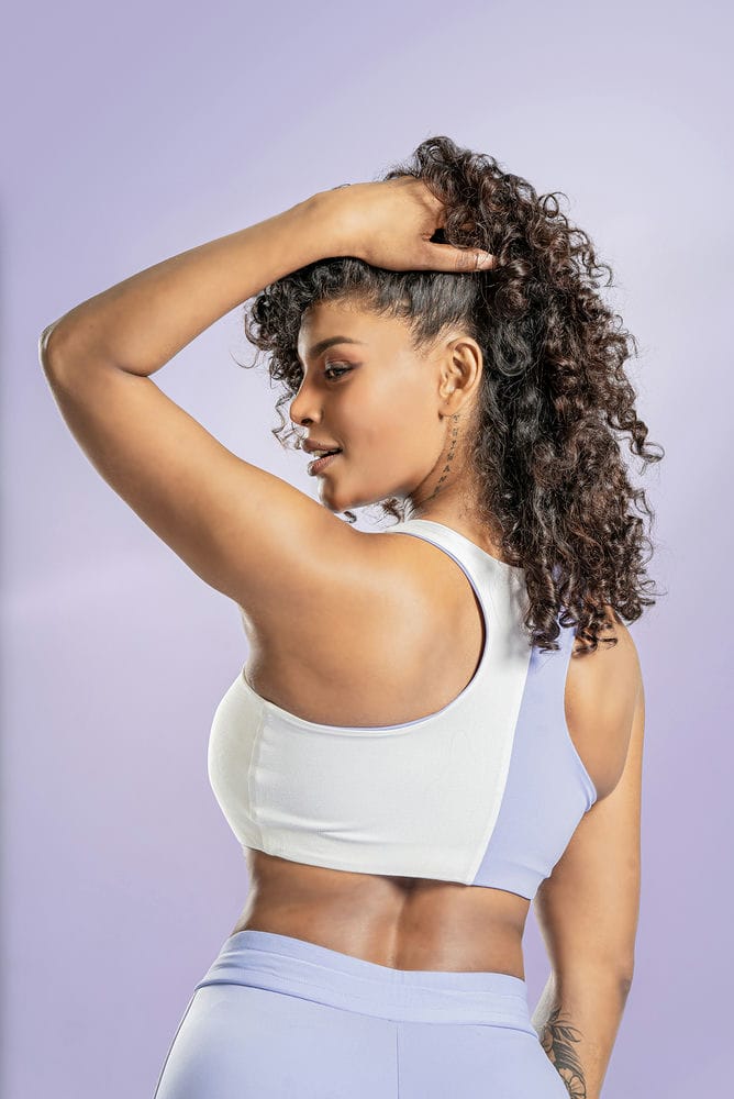 Infinity Two tone sports bra- Purple