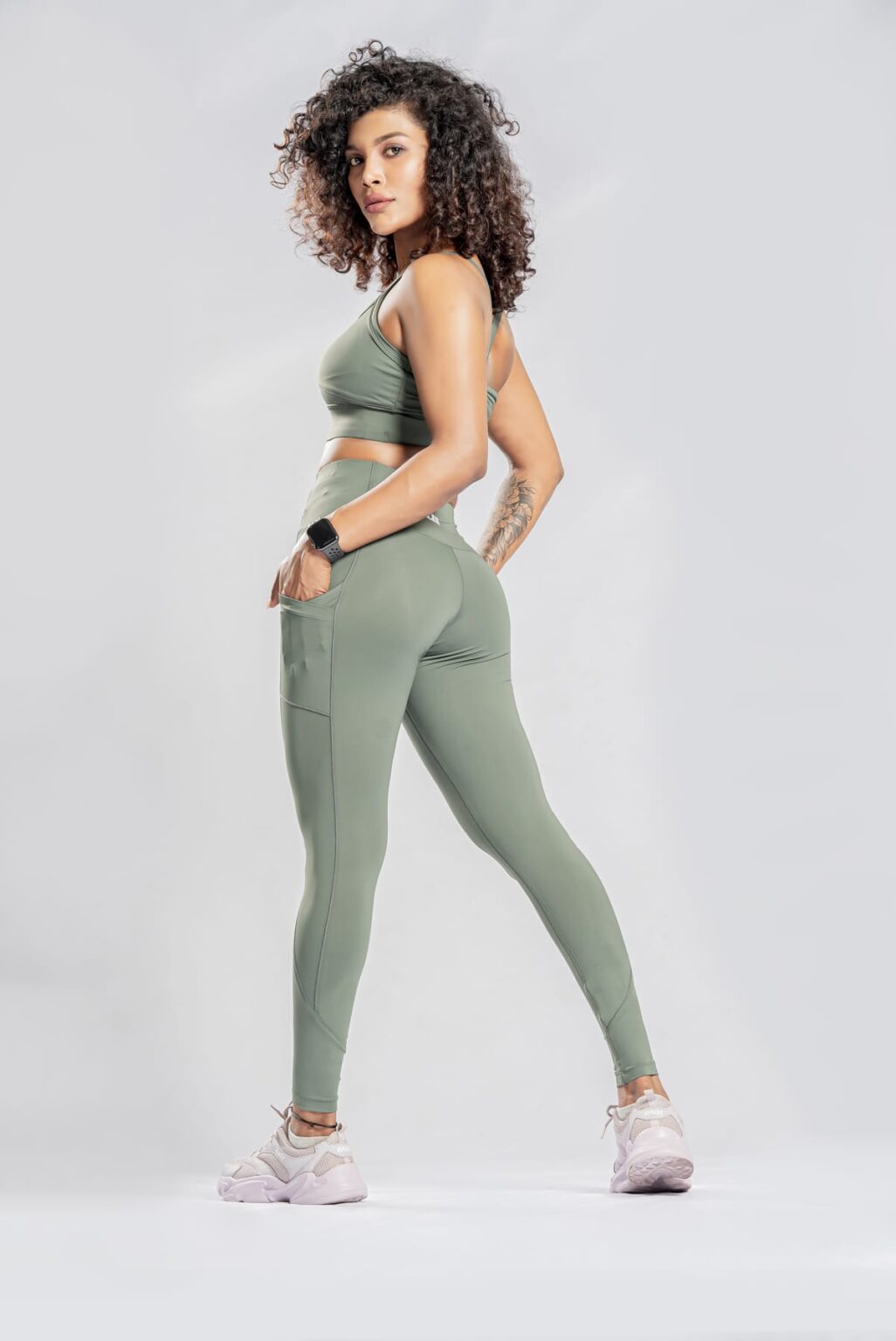 Apex High Waist Legging - Green