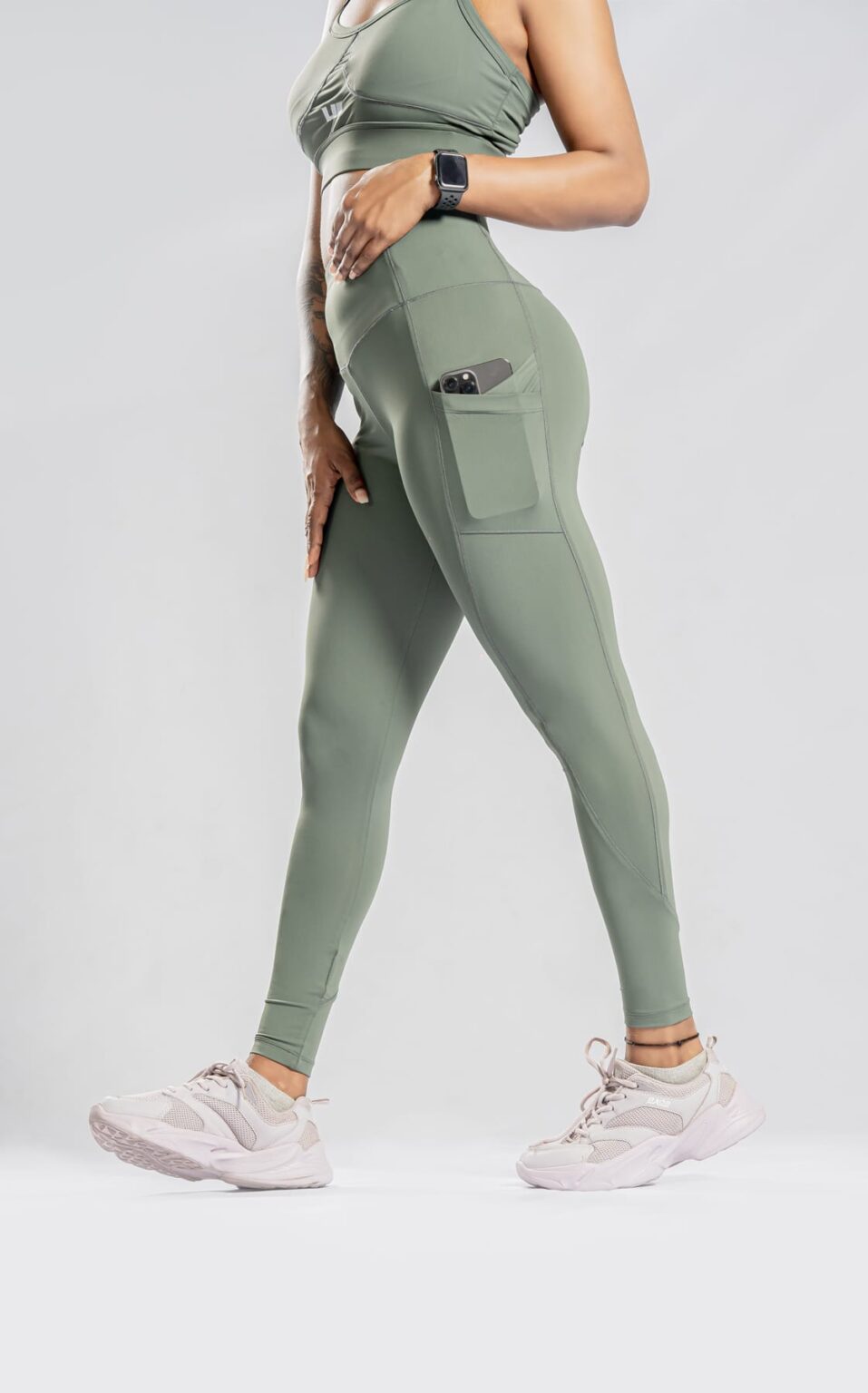 Apex High Waist Legging - Green