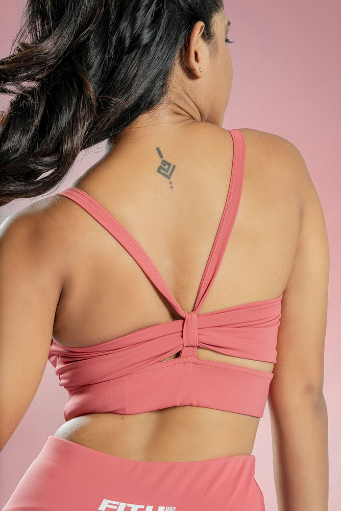 Butterfly Sports Bra - Hot pink