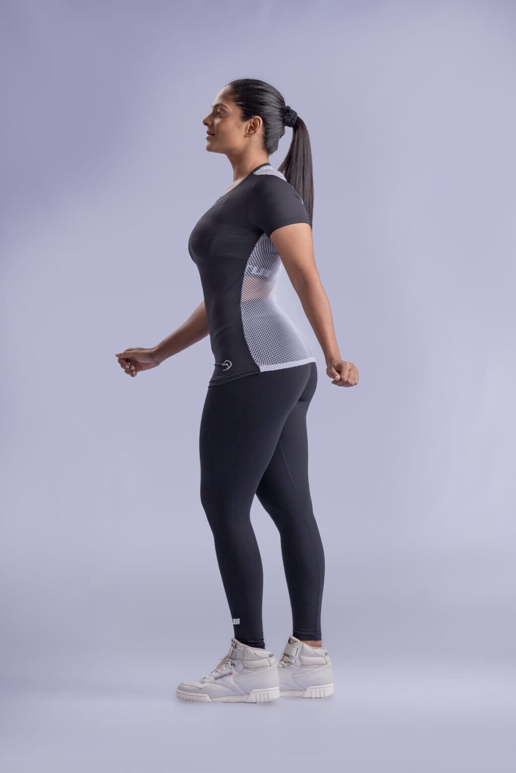 Bold in Mesh T - Shirt - Black