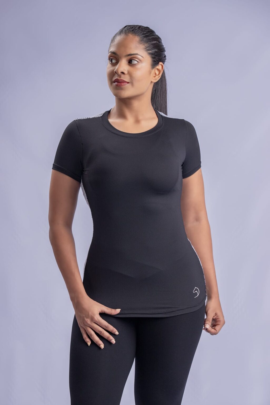 Bold in Mesh T - Shirt - Black