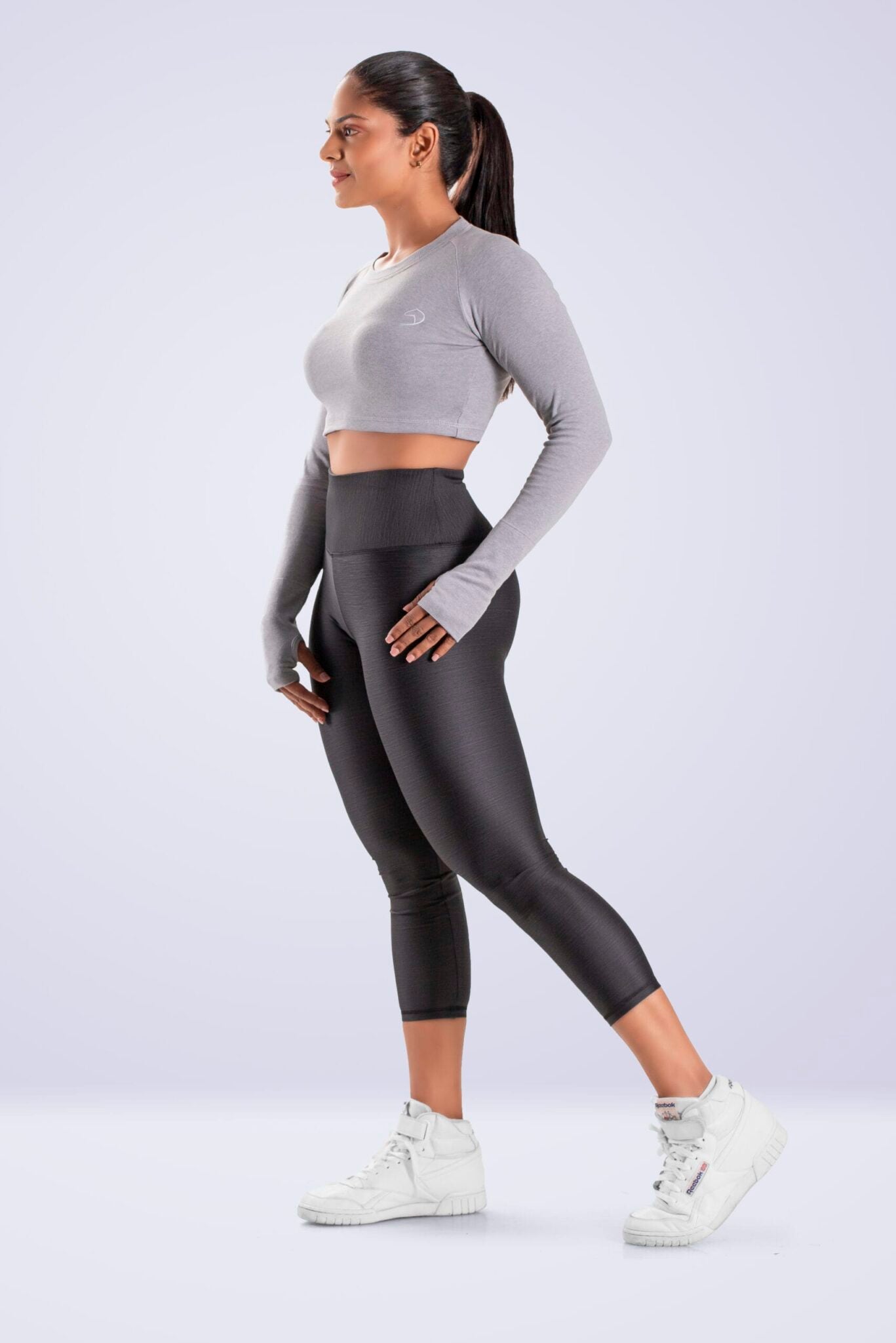 Superstar Long Sleeve Crop Top
