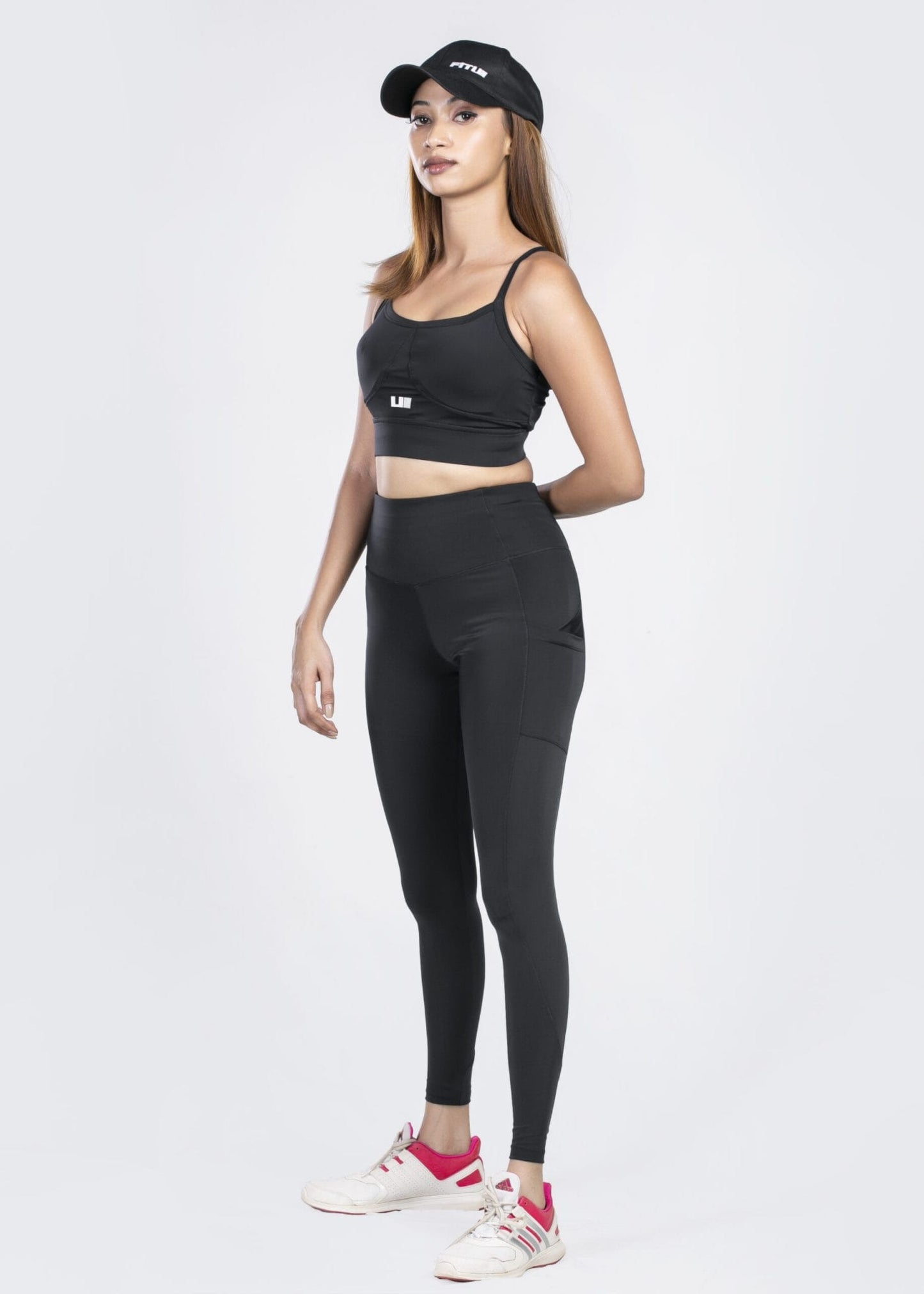 Apex high waist pocket leggings - Black
