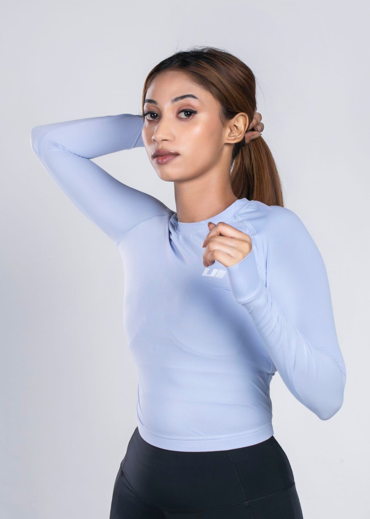 Butter Vital Long sleeve crop top - Lilac