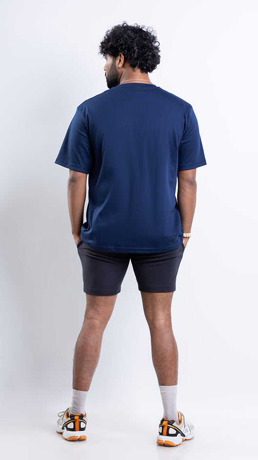 FITU Infill Oversize tee - Navy Blue - UNISEX