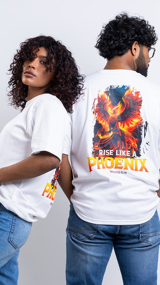 It's All About You Oversize tee - WHITE PHOENIX - UNISEX