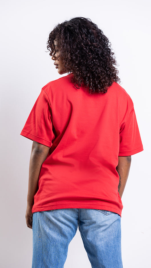 FITU Infill Oversize tee - Red - UNISEX