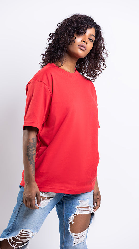 FITU Infill Oversize tee - Red - UNISEX