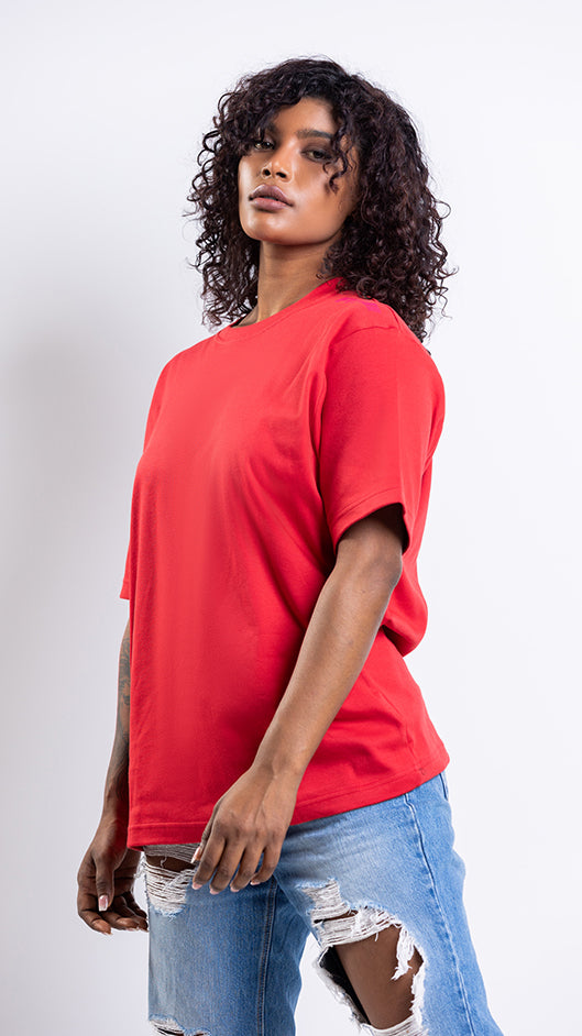 FITU Infill Oversize tee - Red - UNISEX