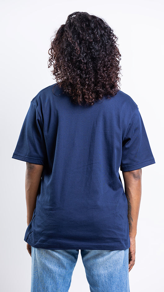 FITU Infill Oversize tee - Navy Blue - UNISEX