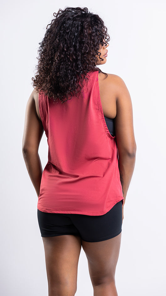 FITU Legacy Drop Hole Tank Top - Red - UNISEX