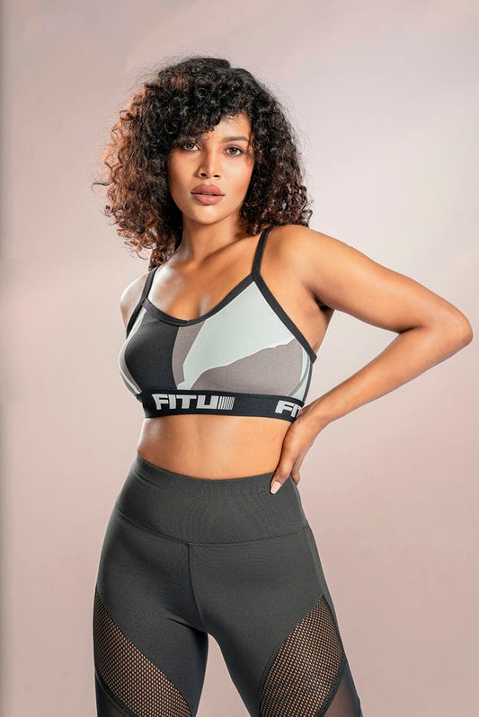 Unstoppable adjustable sports bra - Printed