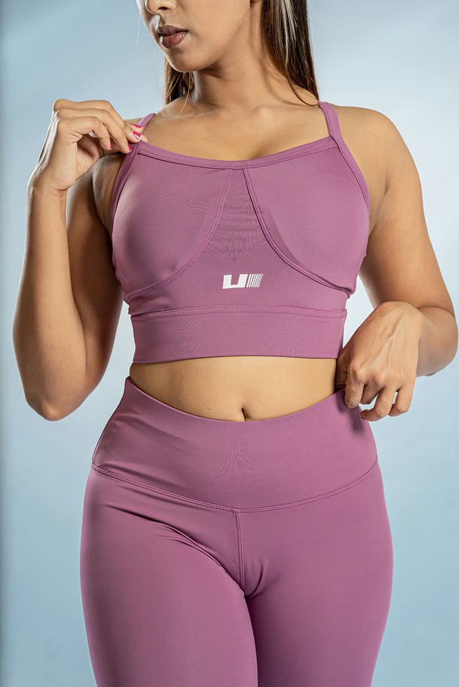 Butterfly Sports Bra - Hot Purple