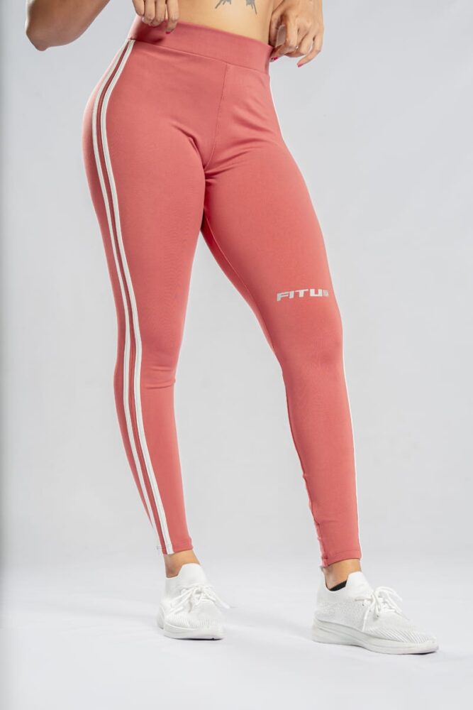 Track Leggings - Salmon Pink