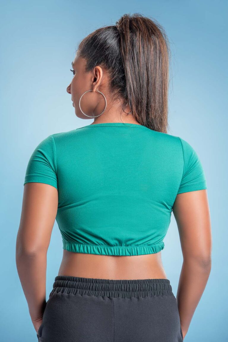 GearUp V Neck Crop Top