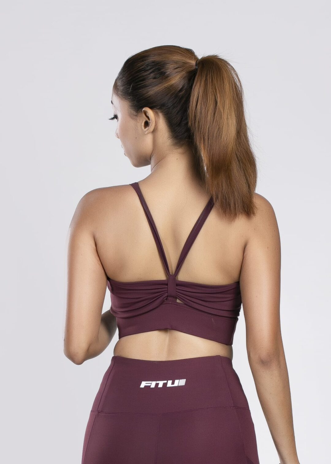 Butterfly Maroon - Sports Bra