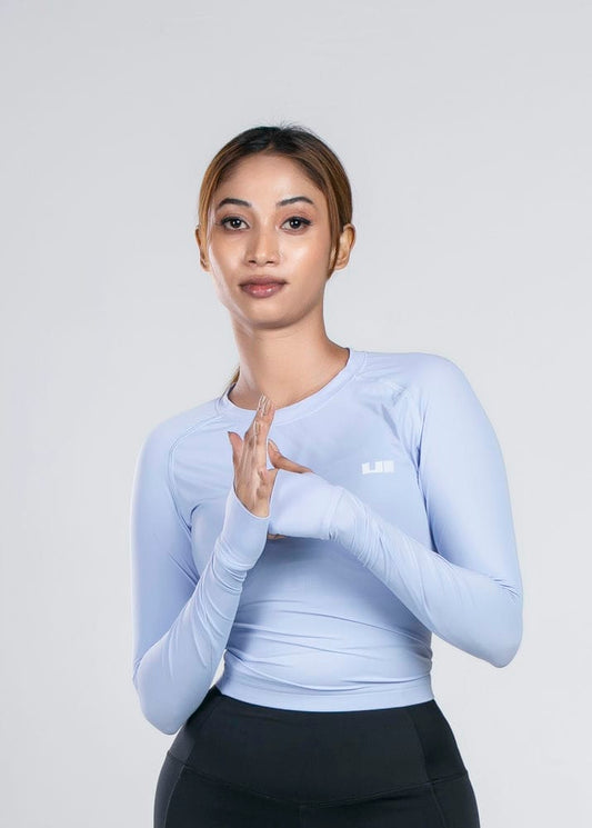 Butter Vital Long sleeve crop top - Lilac