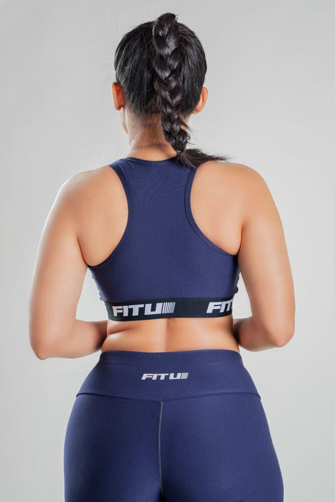 Crunchy Fit Sports Bra – Blue