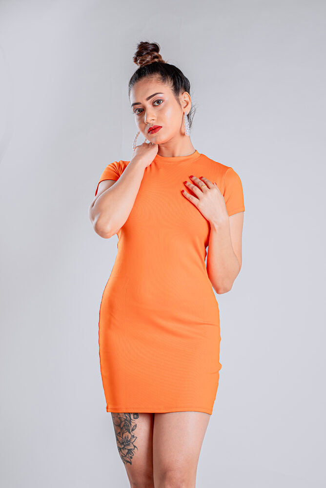 DESIRE MINI DRESS - Orange