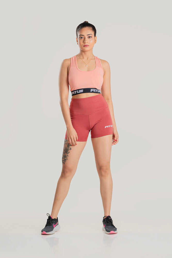 Bike short- Salmon Pink