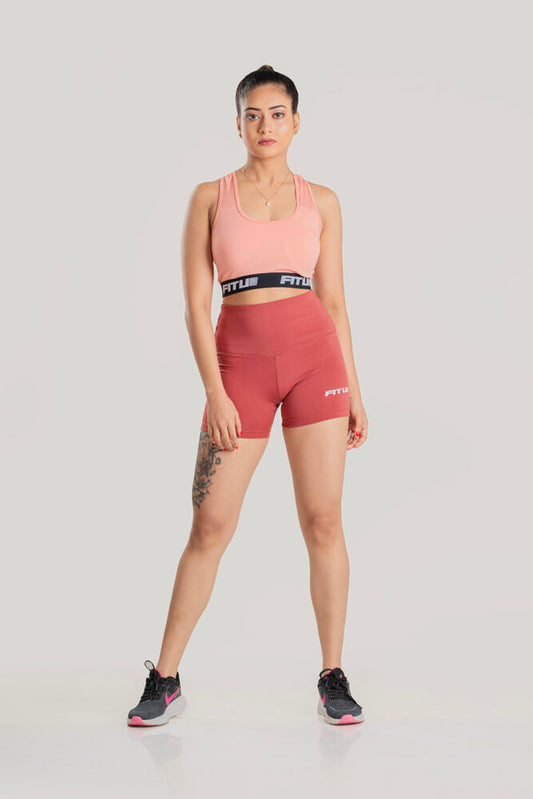 Bike short- Salmon Pink