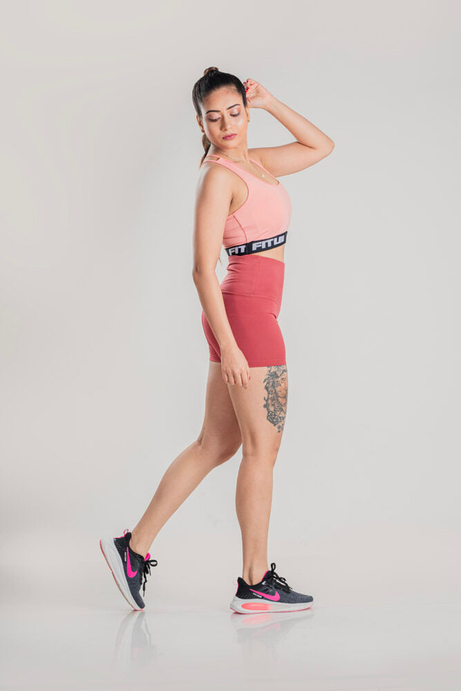 Bike short- Salmon Pink